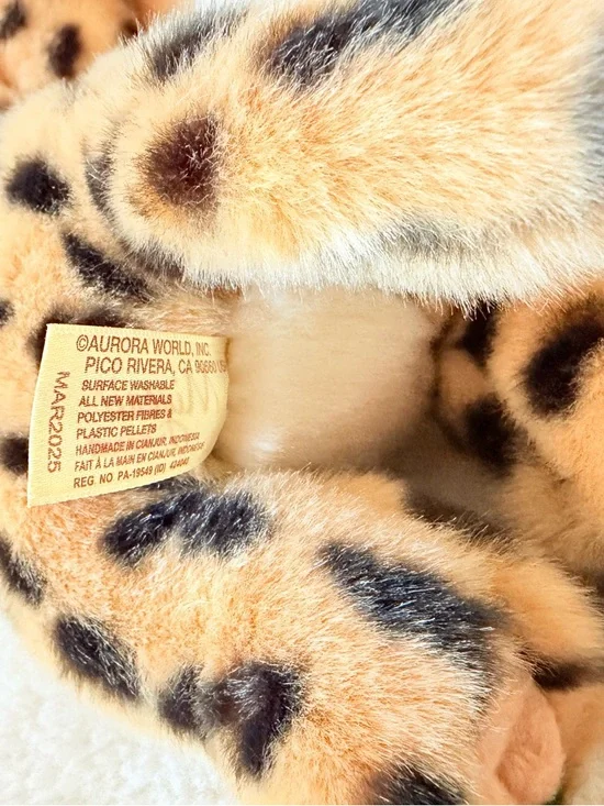 Miyoni by Aurora Plush Leopard Cheetah Stuffed Animal - Picture 6 of 10